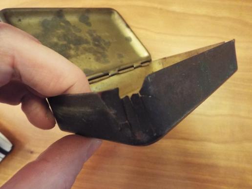 PRINCESS MARY GIFT TIN-PROFESSIONALLY ENGRAVED FOR OFFICER RNVR.