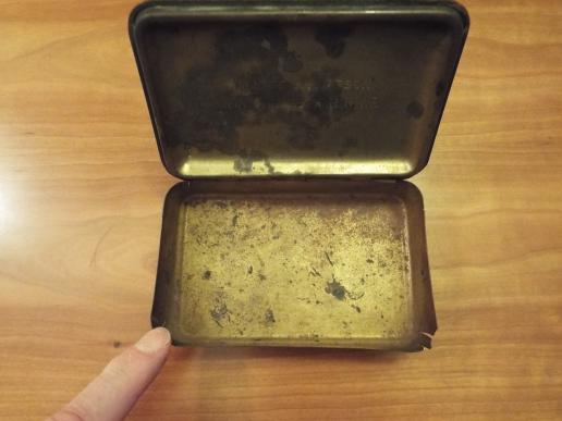 PRINCESS MARY GIFT TIN-PROFESSIONALLY ENGRAVED FOR OFFICER RNVR.