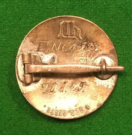 Boxed 1925 Stahlhelm Membership Badge.