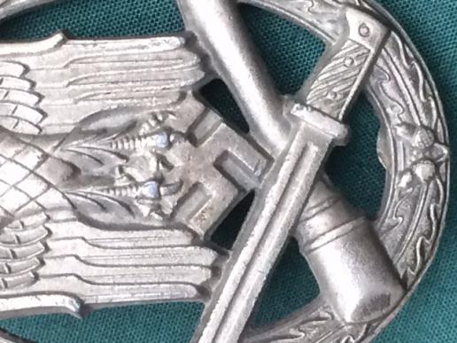 SUPERB QUALITY THIRD REICH GENERAL ASSAULT BADGE.
