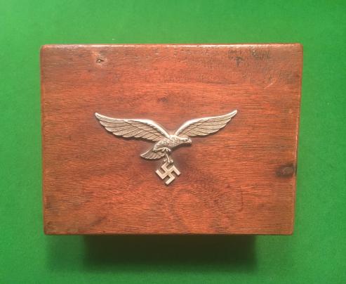 WW2 Luftwaffe Souvenir Cigarette Box.