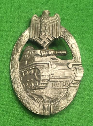 WW2 Silver Panzer Assault Badge - Wurster.