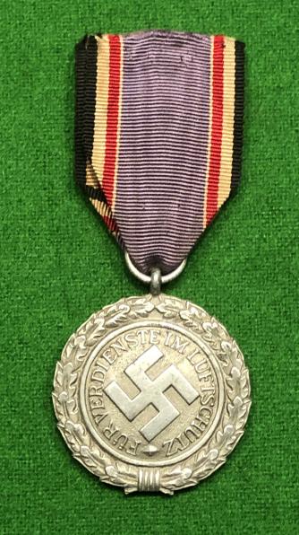 German WWII Luftschutz Medal, 2nd Class.