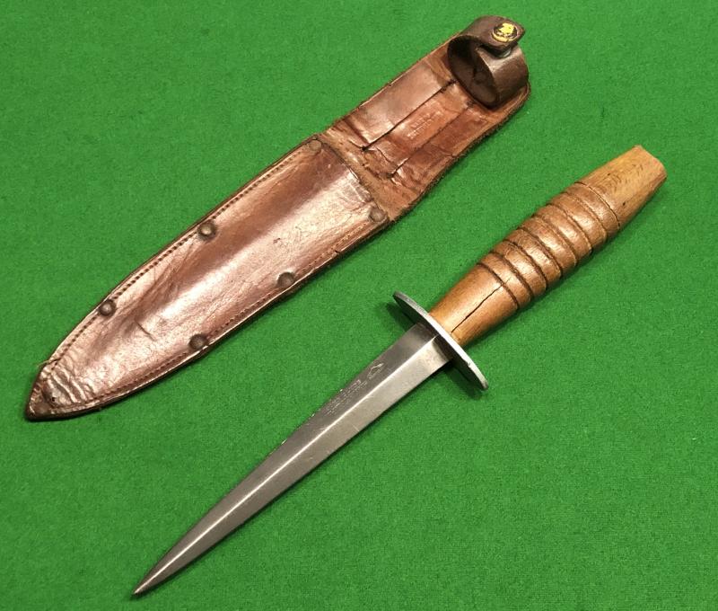 WW2 Wood-Hilted Fighting Knife.