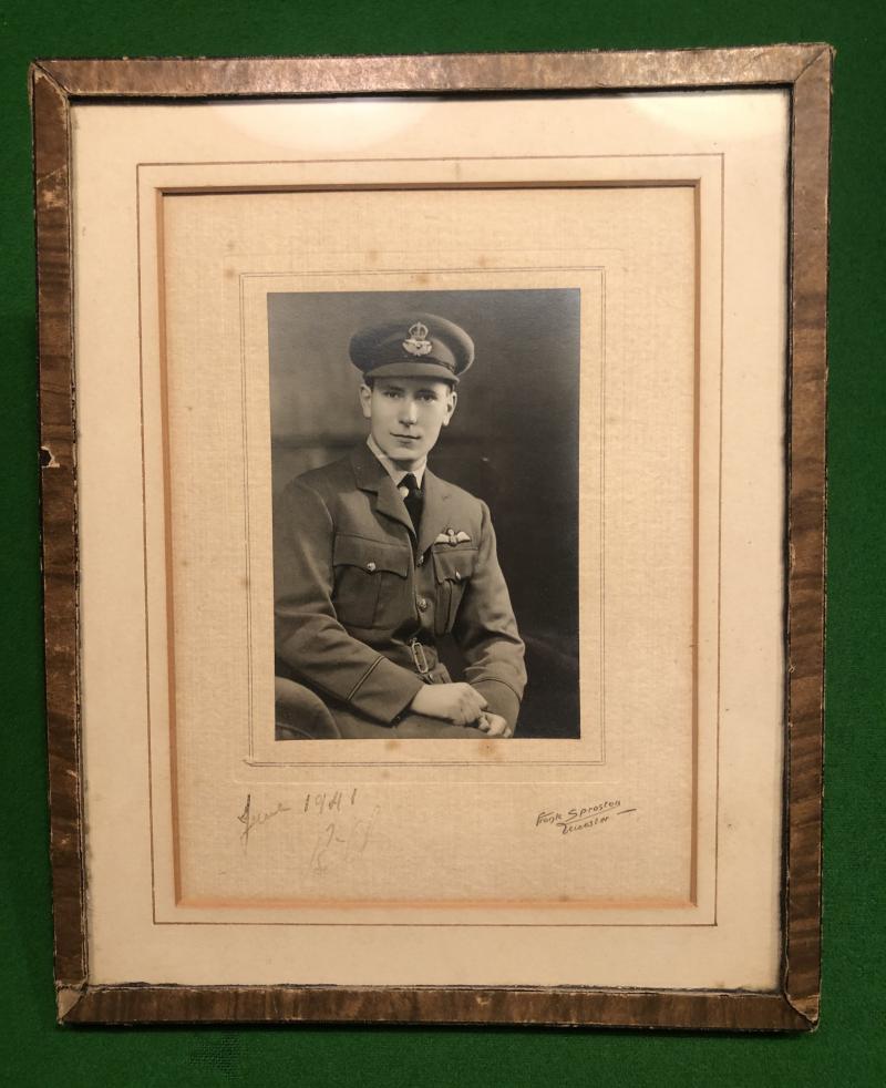 WW2 RAF Pilot Photographic Portrait.