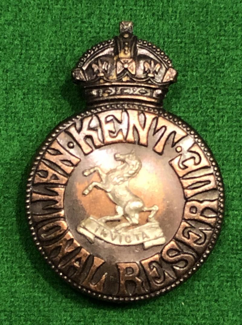 Kent National Reserve Lapel Badge.