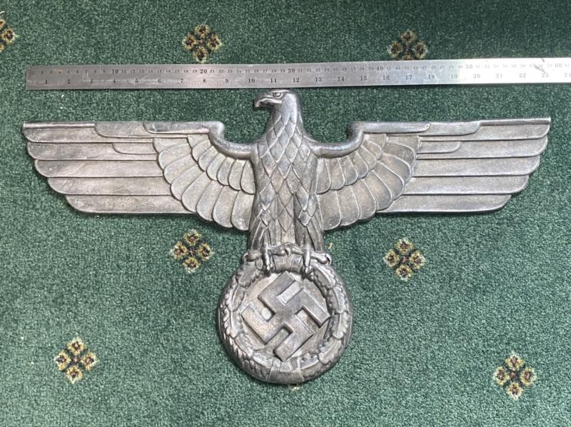 THIRD REICH SMALL ALUMINIUM RAILWAY EAGLE.