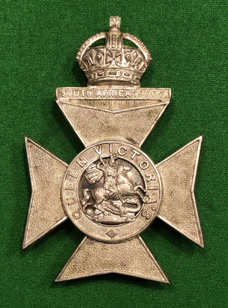 Queen Victoria’s Rifles Officer’s Pouch Belt Plate.