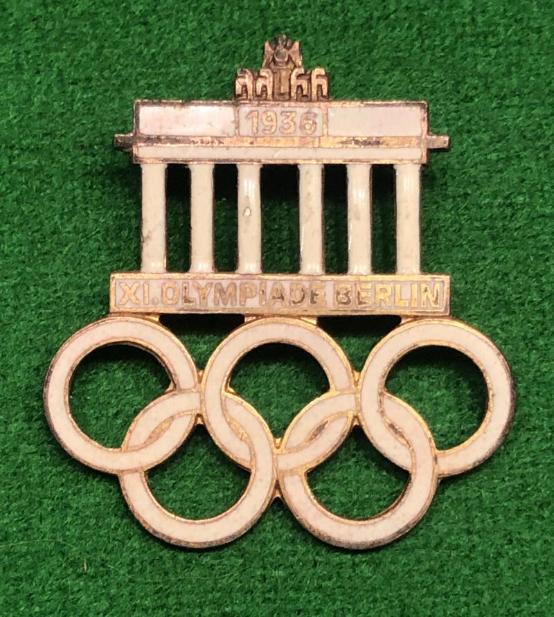 1936 XI Berlin Olympics Badge.