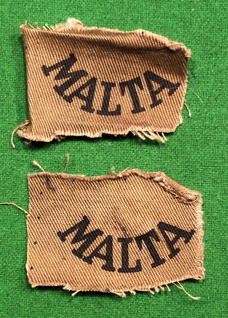 Maltese Forces Shoulder Titles.