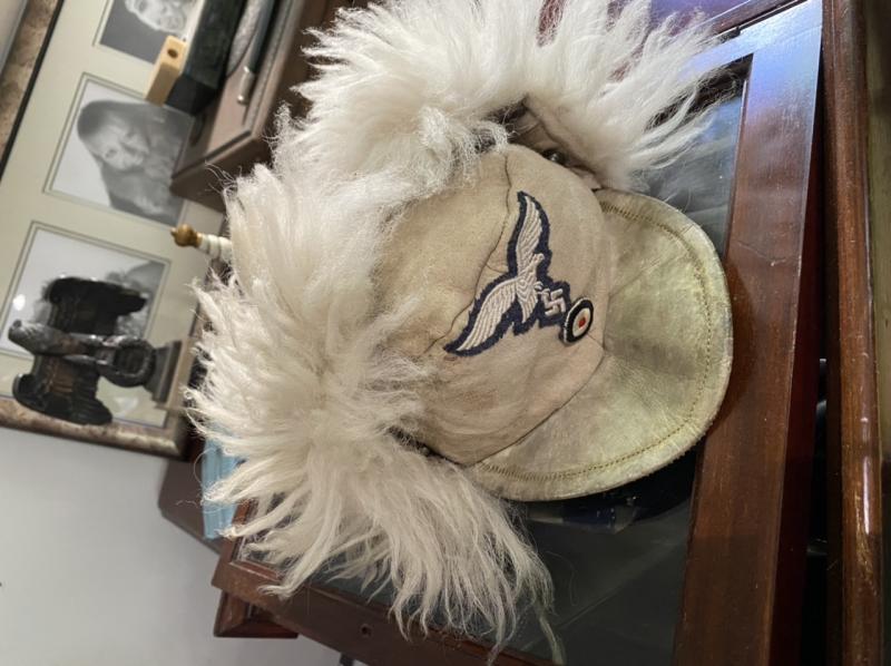 FANTASTIC LUFTWAFFE M43 WINTER FUR CAP.