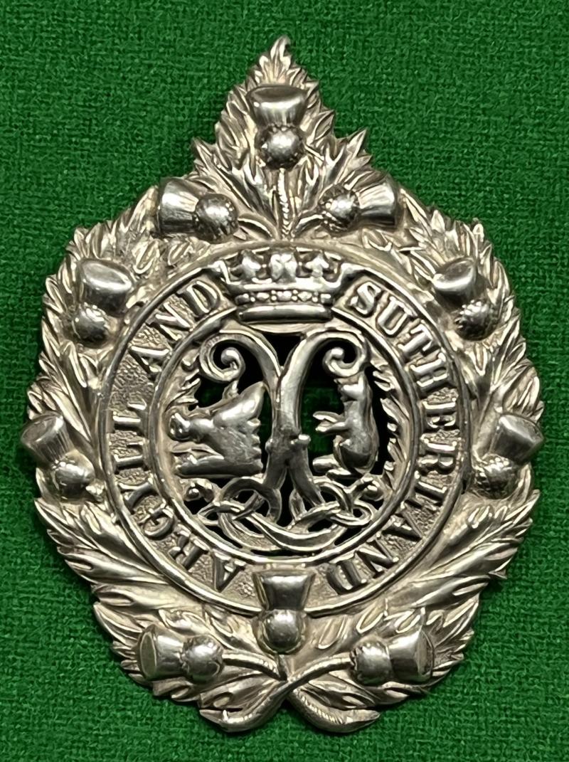 Great War Argyll & Sutherland Highlanders officer's Silver Badge