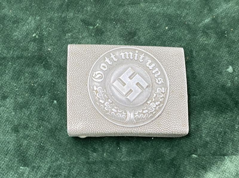 THIRD REICH LIGHTWEIGHT POLICE BUCKLE IN ALUMINIUM.