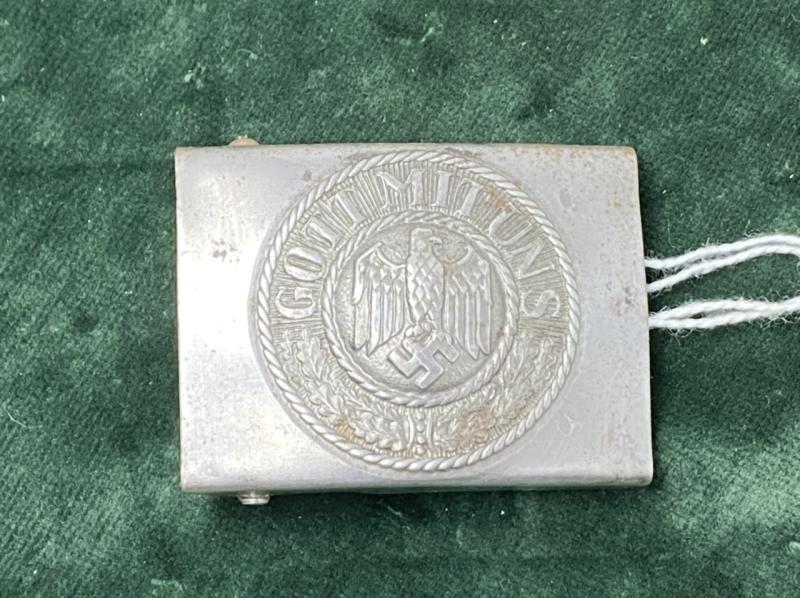 STEEL WEHRMACHT COMBAT BUCKLE.