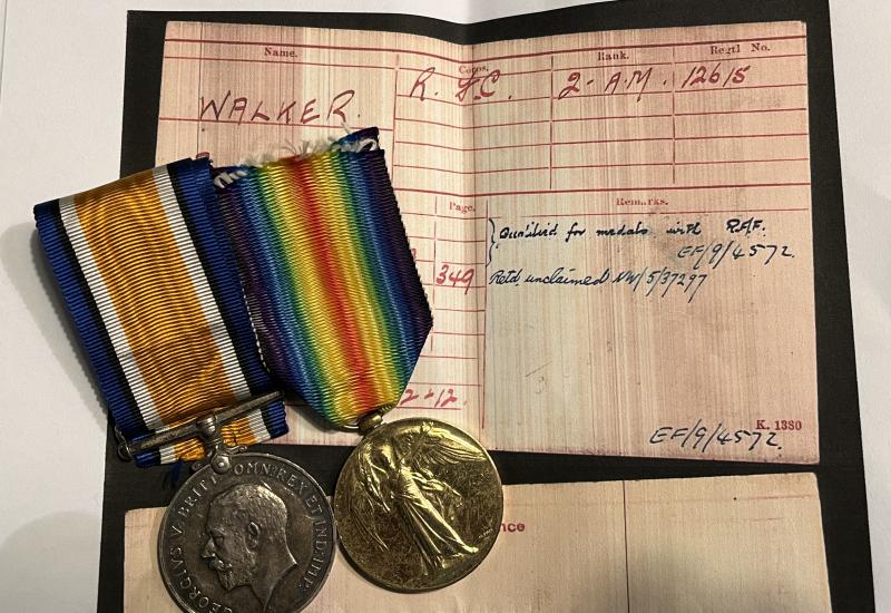 WW1 War & Victory Pair - R.A.F. - Walker.