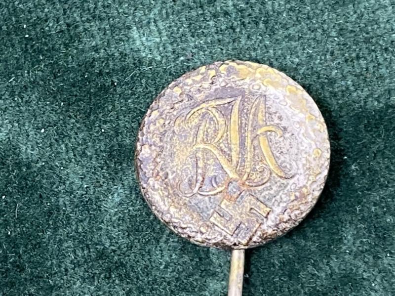 RARE STICKPIN FOR THE THIRD REICH RJA.
