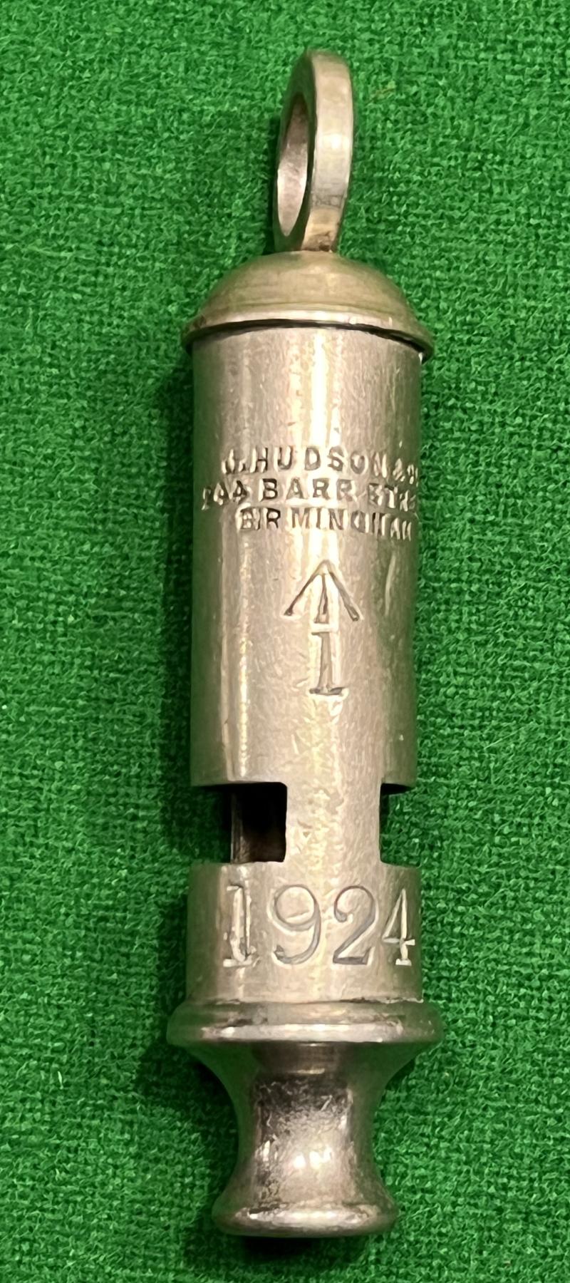 British 1924 Military Whistle.
