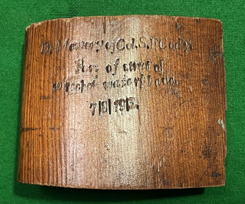 Col. S.F. Cody Floatplane Strut Section.