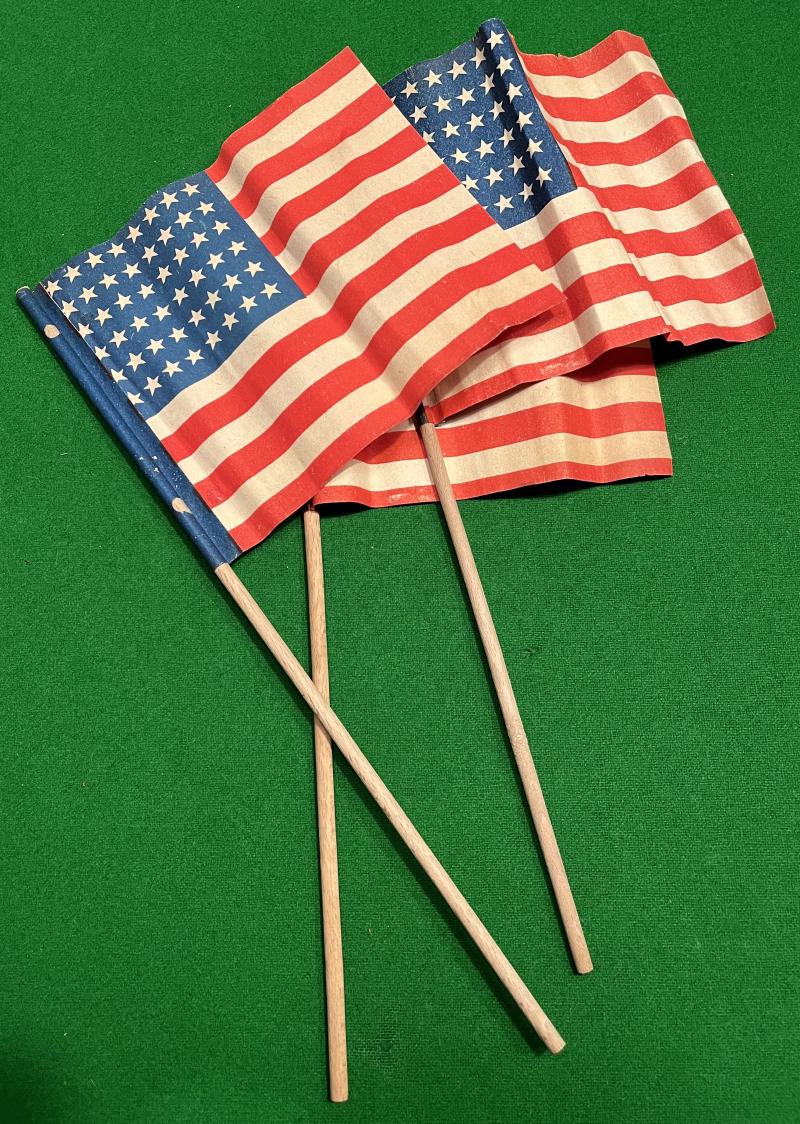WW2 US Paper Victory flags.